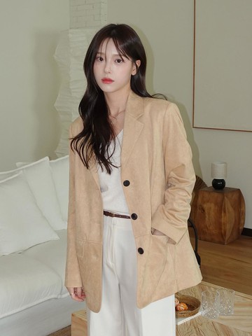 Premium Tailored Single Suede Jacket