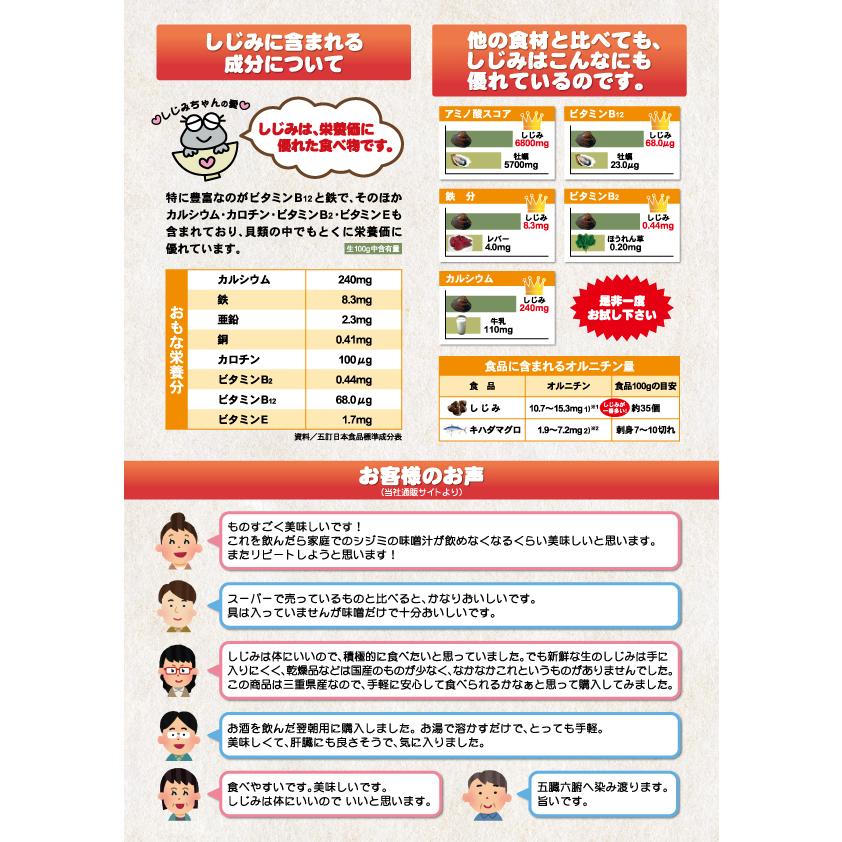 三重県産しじみの味噌汁 10袋入り 送料無料DM便 DM便発送・代引不可・日時指定不可・同梱不可