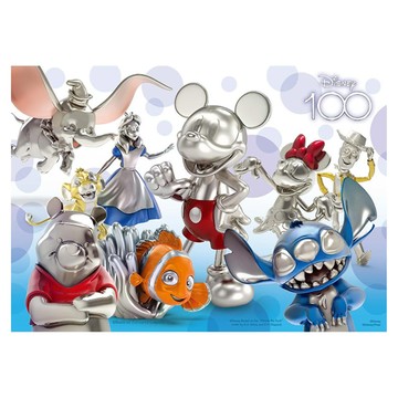 HUNDRED PICTURES 百耘圖 Disney 迪士尼 百年慶典 銀色時尚拼圖 182x257mm 108片  1盒