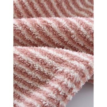 日系條紋珊瑚絨睡褲女士長褲可外穿寬松加絨加厚保暖法蘭絨家居褲