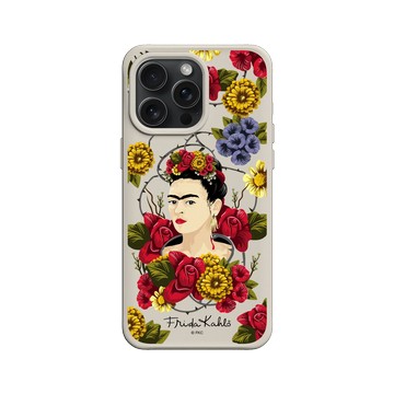 iPhone 15 Pro Max SolidX 貝殼灰 - Frida Kahlo - 卡蘿與花