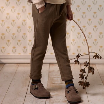 PIPPY 雅痞紳士下擺反折長褲  棕