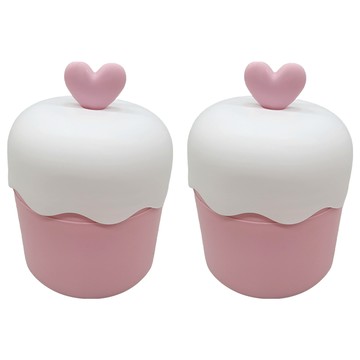 洗面乳沐浴乳洗手乳起泡器 快速起泡 深度清潔  愛心粉白  2個