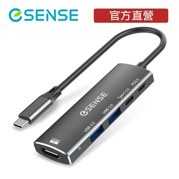 Esense 逸盛 Type-C TO HDMIUSB3.0PD3.0集線器 轉接器 H552 HUB