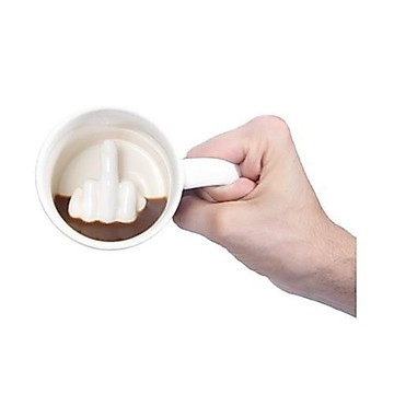 小廢物研究所  中指馬克杯 中指杯 整人 法克杯 陶瓷杯 造型杯 情人節 交換禮物 地獄禮物 咖啡杯 愚人節 生日禮物