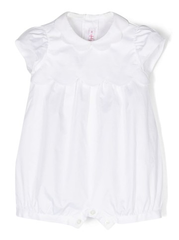Il Gufo - scallop-edge cotton shorties - kids - Cotton/Cotton/Spandex/Elastane - 6 - White