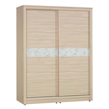 【MUNA 家居】娜莎5X7尺推門衣櫥/衣櫃(無側拉鏡)