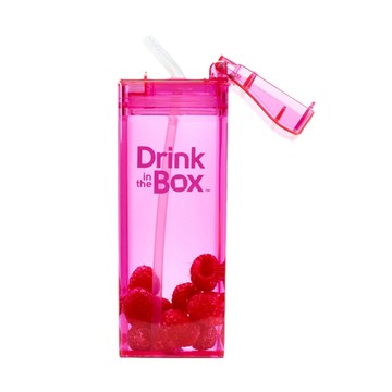 Drink in the box 　Tritan兒童運動吸管杯355ml-果凍粉  ~給孩子健康飲用好品質~