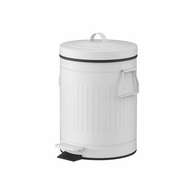 hyy Black/White Bathroom Trash Can with Lid  Small 5/8/12L 1.3/2.1/3.2 Gall