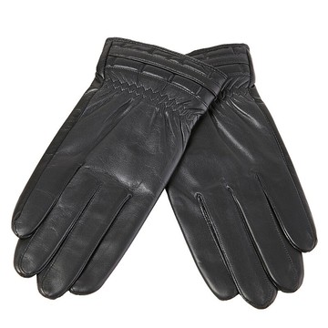 觸控手套真皮手套-防風山羊皮薄款黑色男手套73wm31【獨家進口】【米蘭精品】