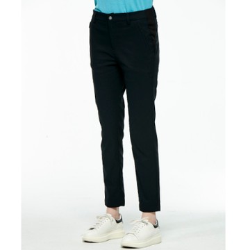 【WILDLAND荒野】女時尚彈性透氣九分褲黑色