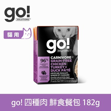 【SofyDOG】go! 鮮食利樂貓餐包 豐醬系列 無穀四種肉 182g 貓罐 主食罐 全年齡可食用