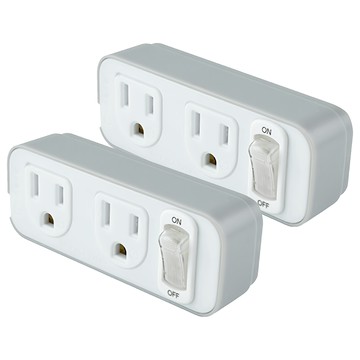 RONEVER 1切2座3轉2小壁插 ZPR-016  100mm  灰色  2個