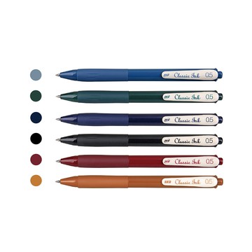 寒暑假必備【史代新文具】SKB G-2506 0.5mm 復古色按動中性筆(6色可選)