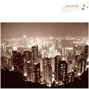香港旅行攝影明信片