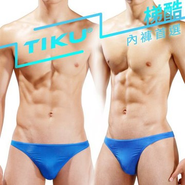 TIKU 梯酷 - 美臀型男三角/丁字男內褲 -藍色 (LP1693)