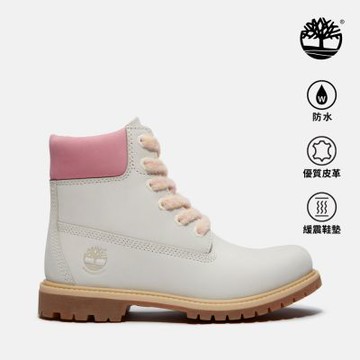Timberland官方旗艦 女款象牙白活力系列Timberland R Premium防水6吋靴|A2HR8EX4