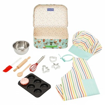 JoJo maman bebe 優質玩具/益智/家家酒/角色扮演玩具_實木系列_點心小師傅  1入