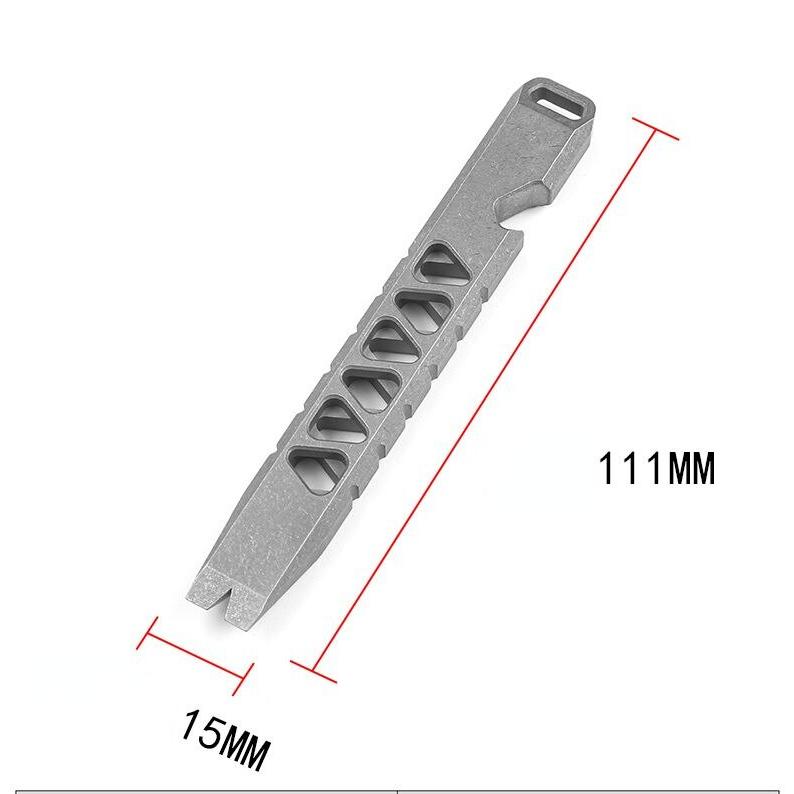 多機能edcチタン合金バーツール サイクリングツール アウトドアスポーツ キャンプ
