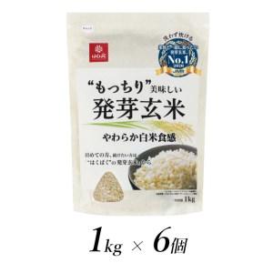 ふるさと納税 2.3-9-5はくばく　もっちり美味しい発芽玄米　1kgx6個 山梨県南アルプス市