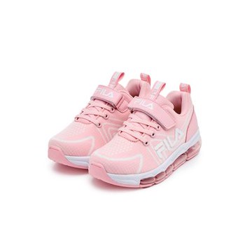 FILA KIDS 大童氣墊慢跑運動鞋-粉 3-J811Z-551