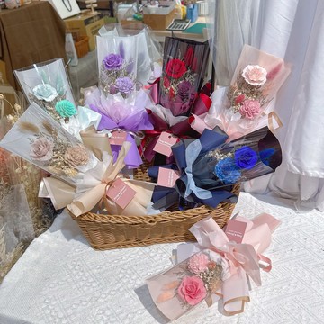 FengFlower 【小玫瑰乾燥小花束】乾燥花/永生花/送禮