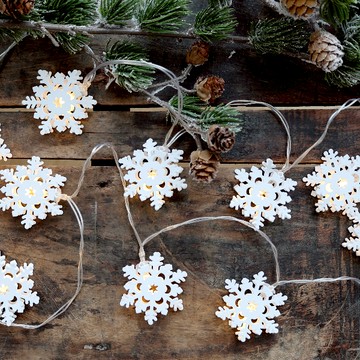 Chic Antique 耶誕市集 雪花 LED 串燈