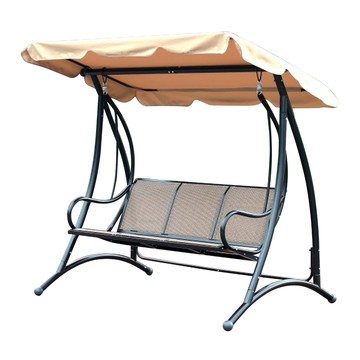 邏爵~庫伯三人座鞦韆搖椅 休閒椅 庭園椅   戶外椅 HC-A2506