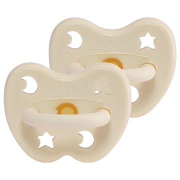 HEVEA 彩色拇指型奶嘴2件組  0~3個月  1組
