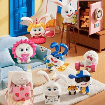 💙WBP免運💛 正版 最新名創優品MINISO愛寵大機密 小白系列盲盒 小白兔老大 可愛公仔擺件 潮玩手辦 禮物