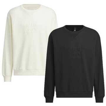 【下殺】Adidas 長袖上衣 男裝 寬鬆 米白/黑【運動世界】IT3975/IT3974