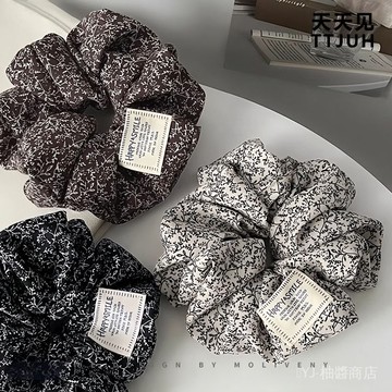✨可開發票#天天見TTJUH日係碎花大腸髮圈簡約百搭頭髮新款法式少女清新頭繩.#免運