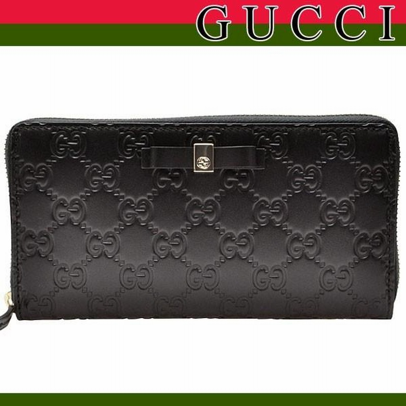 ストアポイント5％還元】グッチ GUCCI 財布 長財布 リボン ラウンド