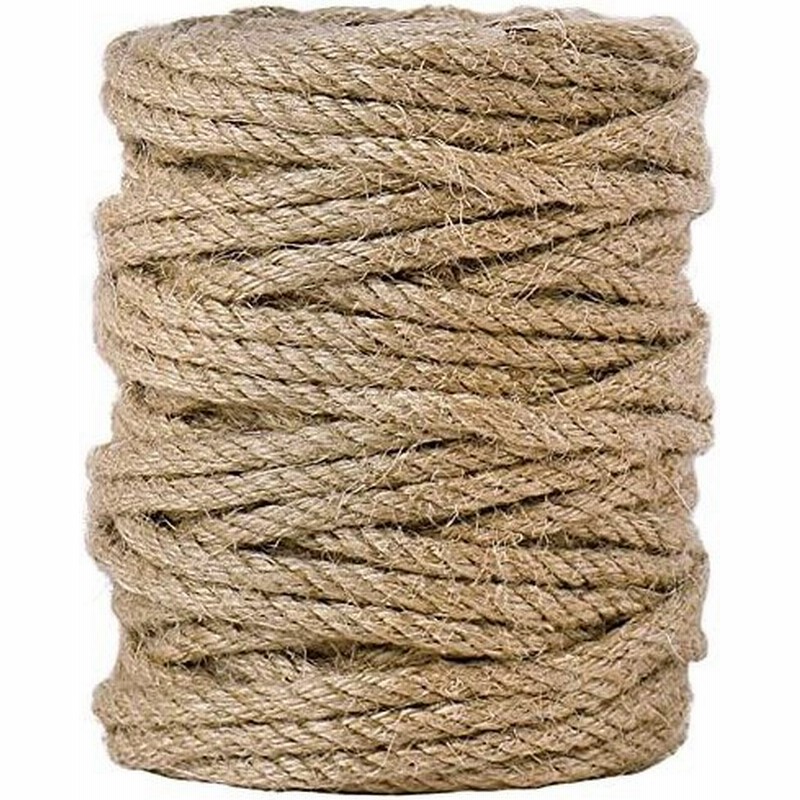 100m 麻縄 6mm ツイスト 麻ロープ キャットタワーの補修 ジュート 麻紐 園芸 梱包 手作り 猫爪とぎ修理などに 通販 Lineポイント最大get Lineショッピング