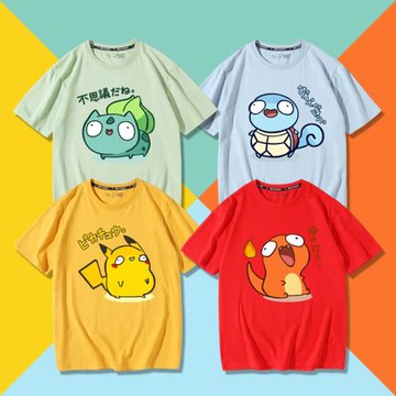 皮卡丘聯名小精靈日系短袖T恤