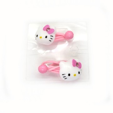 asdfkitty*KITTY大臉彈力髮束2入-髮飾/髮圈-韓國正版商品