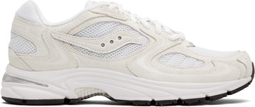 Saucony 白色 & 灰白色 Grid Jazz 9 Suede 运动鞋