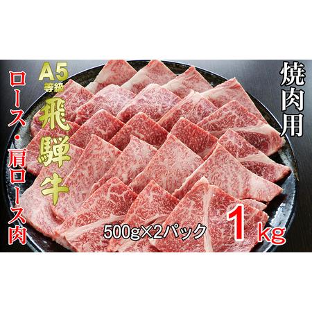 ふるさと納税 牛肉 飛騨牛 焼き肉 セット ロース 又は 肩ロース 1ｋｇ 黒毛和牛 Ａ5 美味しい お肉 牛 肉 和牛 焼肉 BBQ バーベキュー 【岐阜県.. 岐阜県池田町