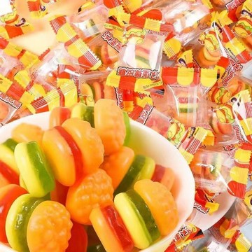 🔥台灣出貨🔥QQ軟糖 漢堡橡皮酸甜漢堡包 糖果 爆款 兒童水果糖QQ糖零食 棒棒糖喜糖軟糖