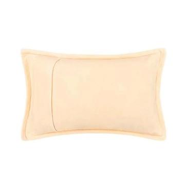 【卓瑩官方直營】奈米遠紅外線 粉橘刷毛波浪厚枕套｜2入