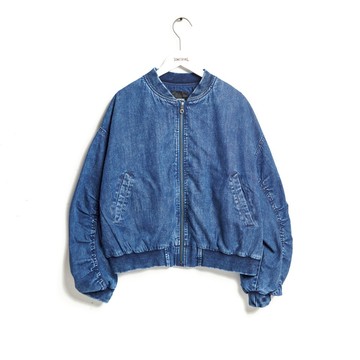 SOMETHING｜女裝｜牛仔飛行夾克