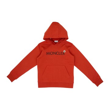 Moncler Enfant Kids 紅色連帽衛衣