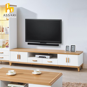 ASSARI-溫妮四門二抽7尺電視櫃(寬212深46高48cm)
