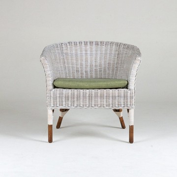 藤椅-白色-田園造型/室內椅/Indoor