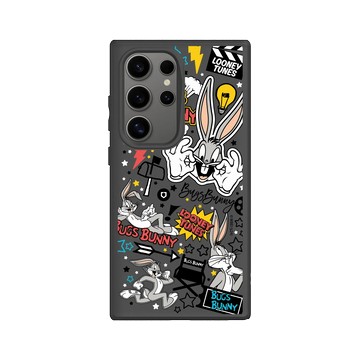 Galaxy S24 Ultra SolidSuit 黑 - 樂一通 Looney Tunes - 搗蛋系列-兔巴哥