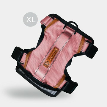 PurrPaw 呼嚕抱抱｜Pawfect-Fit! 寵物胸背帶(XL)-櫻花粉