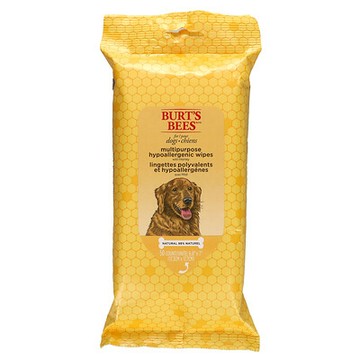 Burt's Bees, 多功能低致敏溼巾，含蜂蜜，狗狗專用，50 張