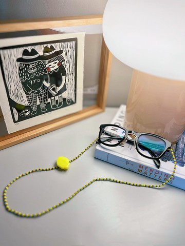 Pinkoi 客戶獨家販售 限量眼鏡鍊/掛繩/証件鍊/項鍊 黃色