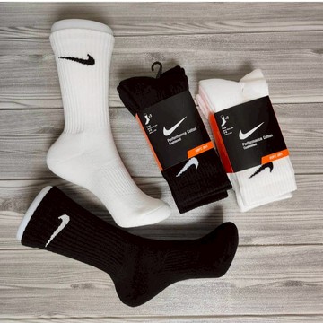 【other more 特選潮流】正品美國公司貨 NIKE Performance 毛巾底 緩震 美國製乾燥長襪(3入)