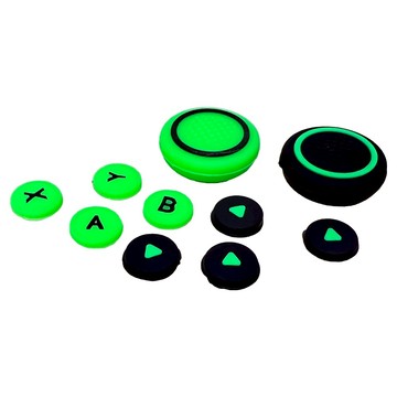 AKiTOMO 阿吉托摩 八按鍵貼 + 搖桿帽  傳說  1套  AKSW-329